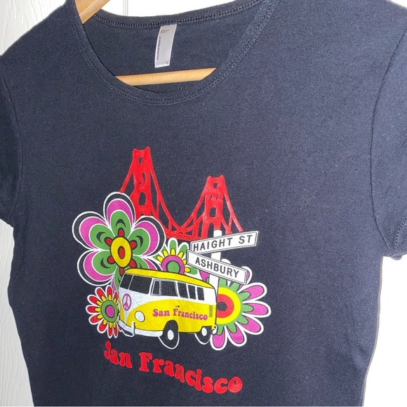 Haight Ashbury San Francisco Short Sleeve Tshirt, Women’s Top L - Picture 5 of 5